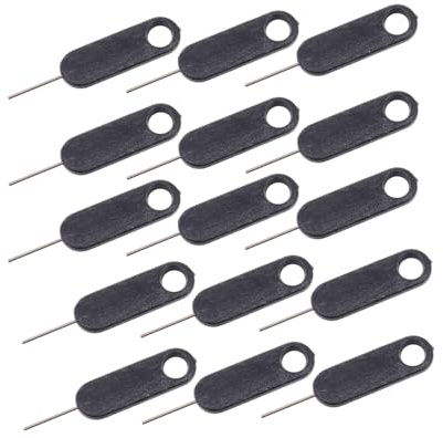 Healifty 15 Pieces Sim Tray Removal Pins Ejector Tool Set Universal Sim Card Extractor Needles for Mobile Phones and Tablets for Phone Repair