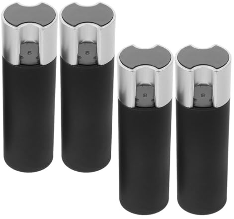 HINTRMENT Tirador de Cordón para Persiana Negro, Manija de Plástico E Hierro, 4 Piezas, Cuerda y Accesorios para Persianas de Ventana