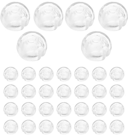 NUOBESTY 40 Piezas de Tope de Cadena de Cuentas para Persianas Enrollables, Accesorio de Pom Delicado para Reparación y Reemplazo en Cortinas Verticales