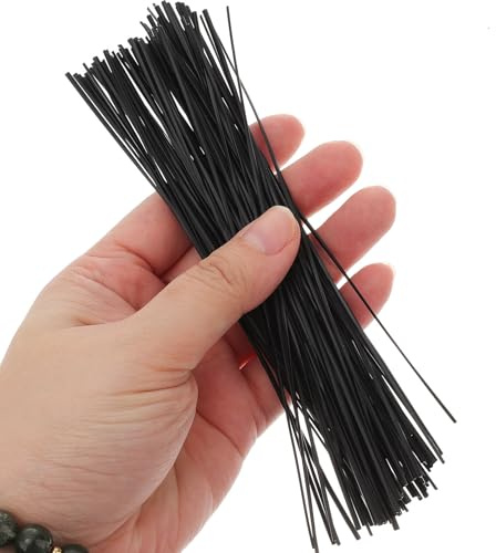 iplusmile Fascette per Cavi in Filo di Ferro Zincato 15cm 500 Pezzi Resistenti e Flessibili per Giardinaggio e Gestione Cavi in Viaggio
