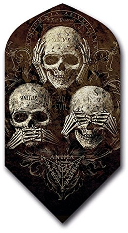US Darts 3 Set (9 Flights) Alchemy Fear NO Evil Slim Dart Flights
