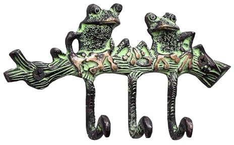 Indian Shelf Frogs Animal Wall Hooks Unique Coat Hooks Decorative Key Holder Hanger Pop Up Kids Backpack Hanger
