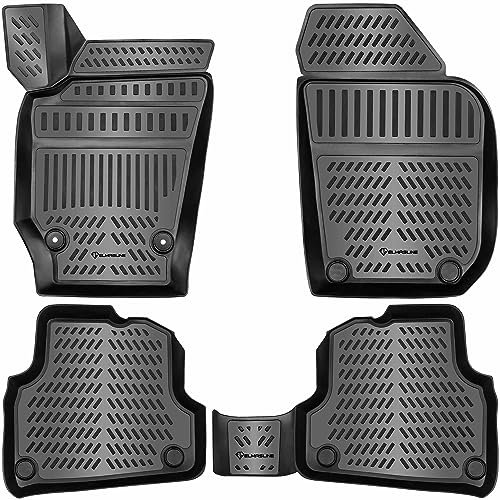 Design 3D Gummimatten Set für VW Polo V (6R 6C) 2009-2017 | Extra hoher 5cm Rand