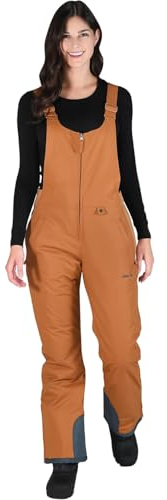 Arctix Damen Essential Wärmeisolierte Ski-Latzhose, Wasserabweisende Schneehose zum Skifahren & Snowboarden