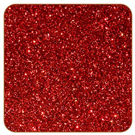 Untersetzer für Getränke Rote Glitzer-Pailletten Glasuntersetzer Leder Untersetzer für Gläser 6er Set Getränkeuntersetzer für Getränke Tassen Bar Glas 10.3x10.3 cm