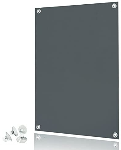 Rollmayer Dachfensterrollo Thermo Rollos Sonnenschutz mit Saugnäpfen ohne Bohren für Velux Fenster Verdunkelungs Rollo Dachfensterrollo Verdunkelungsrollo (F06-48x93cm - Graphit)