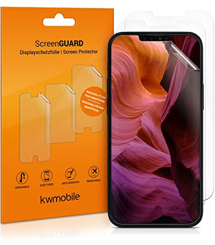 kwmobile 3x Pellicola Salvaschermo Compatibile con Apple iPhone 17e / iPhone 16e / iPhone 14 / iPhone 13 Pellicola - Film Protettivo Telefono - Protezione Antigraffio Display Smartphone