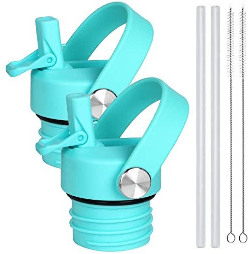 Straw Lid Compatible with Hydro Flask Standard Mouth 18 21 24 oz Compatible with Iron Flask Narrow Mouth 12 16 20 24 32 64 oz,Sports Water Bottle Accessories Replacement Dust Cover Straw Cap