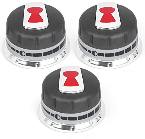 TERGTIRY 3 Pieces New Upgraded 88848 Gas Grill Burner Knobs Compatible with Weber Genesis Grill Parts (2011-2016) Series Better Than OEM Quality