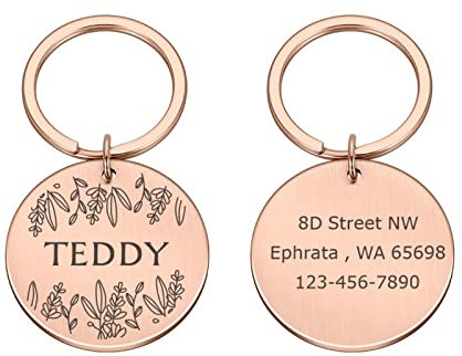 Engraved Pet Dog ID Tag Personalized Cat Puppy Ant lost ID Tag Pet Dog Collar Accessories Custom Dogs Name Tags Pendant