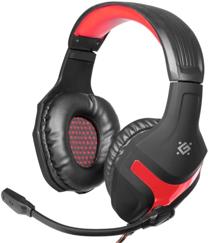 Defender Gaming Headset Scrapper 500 - Kopfhörer mit Mikrofon & CABE für PC, Laptop, Spielekonsole & Tablet, Kopfhörer Gaming, Große Einsprechöffnungen, Richtmikrofon für Hohe Sprechqualität