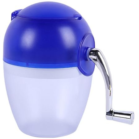OKUMEYR Manual Ice Small Household Ice Crusher Hand Crank Mini Slushie Machine for Summer Drinks Random Color