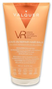 VALQUER Baume réparateur sans rinçage 3 en 1 | VR : après-shampoing, sérum et soin intensif | Hydrate et scelle les pointes fourchues | Formule Végane | 200 ml