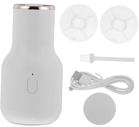 Removedor de Callos Recargable USB 500mah Abs para Uso Doméstico | Lima Eléctrica de Pedicura, 2w y Carga 5v, Blanco, para Hombres y Mujeres