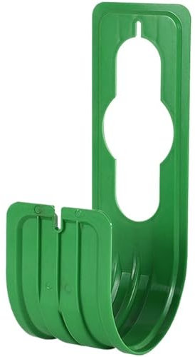Ajhui 1 STÜCKE Gartenschlauchaufbewahrung Hängehaken Bewässerungsschlauch Organizer Aufbewahrungshalter Landwirtschaft Rohrrollenhalter for Wandhahnaufhänger(Green)