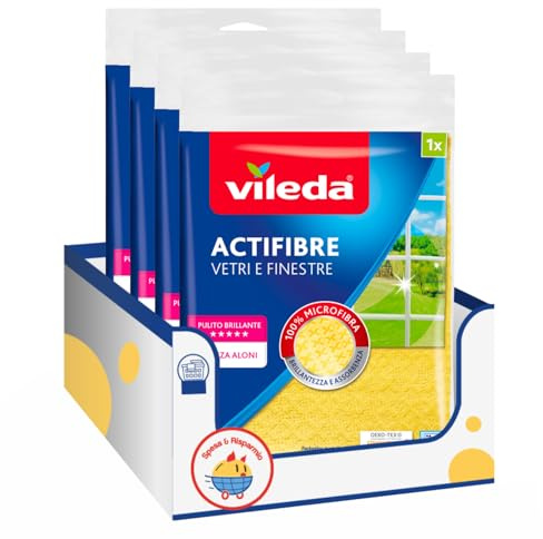 SPESA & RISPARMIO Panno in microfibra per vetri e finestre – 1 Pezzo – Variazioni 4/8/12 Pezzi (4)