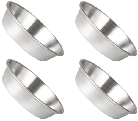 GARVALON Ensemble 4 Bols à Sauce 11 CM en Acier Inoxydable 304 Brossé Petits Plats à Assaisonnement pour Dips Condiments et Vinaigre Vaisselle Cuisine Polyvalente pour Restaurant et