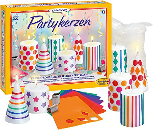 Sentosphere Kreativ Kit Partykerzen, Bastelset, Kreativset für Kinder