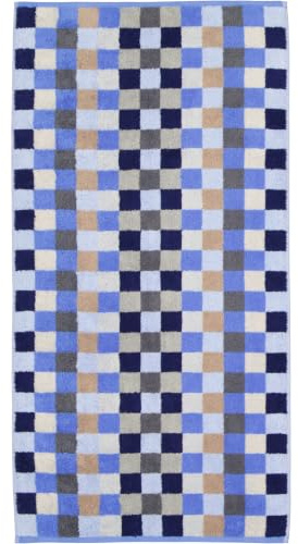 Cawö Handtücher Unique Karo 942 Handtuch 50x100 cm color Saphir