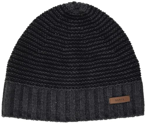 Barts David Beanie Berretto, Uomo, Grigio (Dark Heather 0019), One Size (Taglia Produttore:Uni)