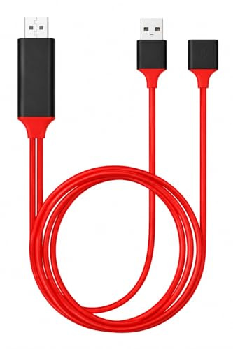 Dragon Trading HDMI-Kabel, kompatibel mit Todos los Telefonos iPhone iPad Android TV Adaptador AV Digital 1080P para Telefonos iPhone Y Android
