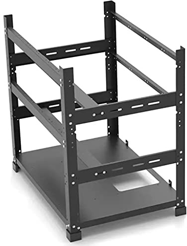 MJZYP Open Air Miner Mining Frame Rig Case Stackable Mining Rig Frame Mining ETH/ETC/ZEC for 12 GPU Mining Case Rack Motherboard Bracket ETH/ETC/ZEC Ether Accessory Tool 3 Layers, Frame Only
