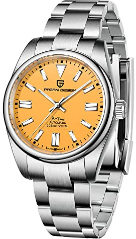 Pagani Design Automatik Uhr Herren Elegant Business Sports Mechanisch Armbanduhren Mit Saphirglas Wasserdicht 200M Analogue Edelstahl NH35 Bewegung