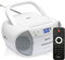 Denver Portable Radio CD Tape Cassette Player With DAB Radio – Mains or Battery Power, Cassette Tape Play & Record, DAB+ & FM Clock Radio & Alarm, USB for MP3 Playback, Stereo System Boombox - TDC-280