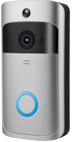 Ring Doorbell Akku Video Türklingel mit Kamera Kabellos Doorbell Akku Smart WiFi Gegensprechanlage Drahtlose Infrarot Türklingel Haustürklingel Klingel und Klingelknopf
