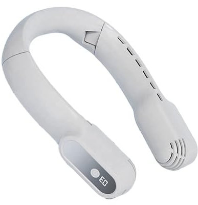 Mini faltbare digitale Anzeige mit 3-fach einstellbarer Windgeschwindigkeit von 4000mA USB-Aufladung, blätterloser tragbarer Halsventilator, stiller Silikon Hals hängender Ventilator, Outdoor-Sport