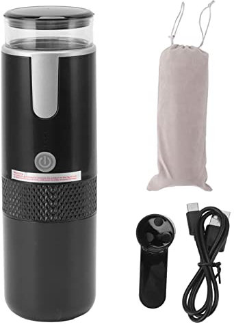 HEEPDD Portátil, Máquina Expreso Eléctrica Compatible con Cápsulas de Taza K, café Molido para Camping, Viajes, RV, Senderismo, Oficina