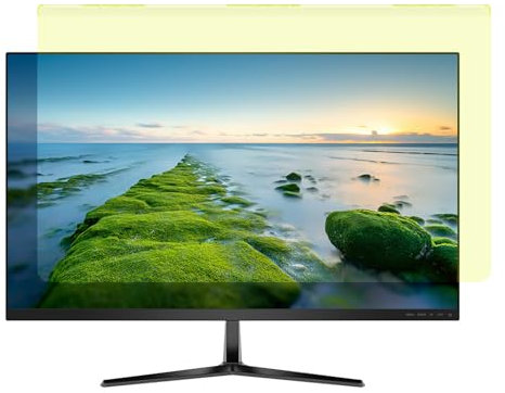 OSUKI 12,5-43 Anti Luce Blu Computer Schermo Protezione,Anti-UV Filtro Anti Luce Blu Premium,Universale per Monitor di Laptop e PC Desktop,con Accessori per l'installazione,14.1 in (320 * 195mm)