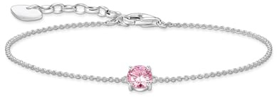THOMAS SABO Armband mit weißem Zirkonia-Anhänger vergoldetes Silber A2156-051-9