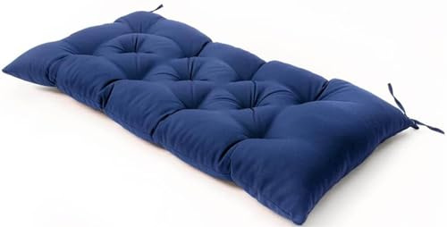 Hoowarm Bankauflage 100x50/120x50cm/150x50cm，Stuhlkissen für Gartenbank,Outdoor Lounge Bankpolster Auflage，Bodenkissen Für Innen, Außenbereich, Möbel, Gartenbank(Color:A,Size:150x50x8cm)