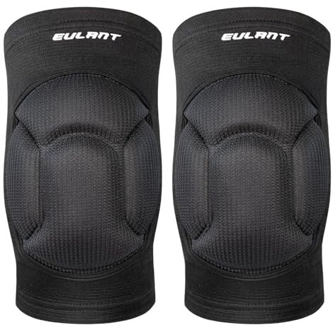 EULANT Flexy Ginocchiere per Pallavolo, Ginocchiera di Protezione MTB, for Pallacanestro, Calcio, Mountain Bike, Arti Marziali, Danza, Wrestling, Jogging, Sci, Corsa, Muay Thai, Lavoro
