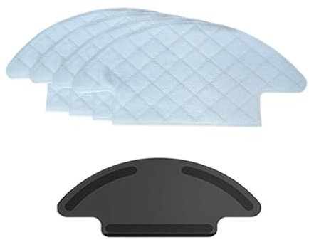 XLZACDMB 15 Trapeadores Húmedos Desechables (3 Paquetes) + 1 Soporte, Compatibles con Aspiradoras Robot Lefant M210, M210Pro, M213, OKP, Serie K2.