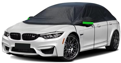 generisch halbgarage für Auto Winter kompatibel mit BMW 1 Series Cabrio E88 2004-2013, Schiebedach Abdeckung, Autofenster Abdeckung,Auto halbgarage（Black）