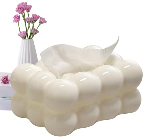 Zahoken Caja De Pañuelos, Caja De Pañuelos Creativa, Soporte para Pañuelo Faciales, Dispensador De Servilletas, Cajas De Pañuelo, Estuche De Papel Facial Decorativo para Mesa, Encimera De Tocador