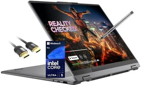 Lenovo Yoga 7i 2-in-1 Laptop, 16 2K Touchscreen Laptop AI Copilot, Intel Core Ultra 5 226V, 16GB DDR5, 512GB SSD, Wi-Fi 7, Backlit KB, FP Reader, TB4, IR Camera, w/Stylus Pen, HDMI Cable, Win 11 Pro