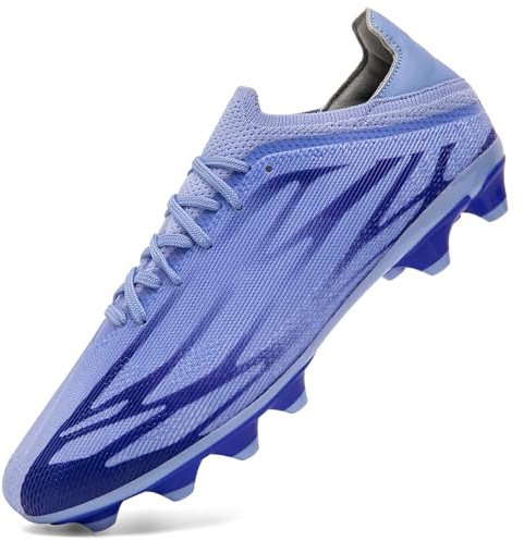 ASOCO DREAM Zapatillas de Fútbol Hombre Botas de Fútbol Profesionales Exteriores Atletismo Entrenamiento Zapatos de Fútbol Calzado Deportivo,Púrpura,39 EU