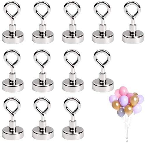 Paquete de 12 globos de peso para globos de helio, peso para globos, peso reutilizable para fiestas, bodas, cumpleaños, Navidad (plata)