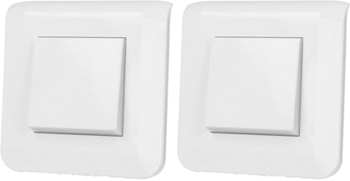 LEGRAND | Interrupteur Ou Va-Et-Vient Mosaic, Blanc Complet Avec Plaque, Raccordement Par Bornes Automatiques, Finition Brillante, Fixation À Vis (Lot de 2)