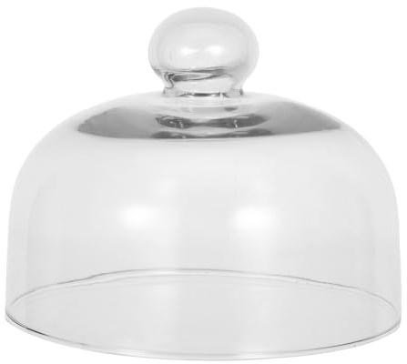 ADOCARN Glass Microwave Splatter Cover 16cm Vented Glass Lid for Food with Anti-splash Function, Microwave Protector Suitable for Plates and Bowls in Kitchen Heating