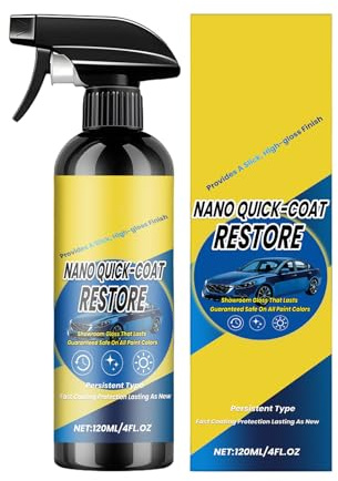 Spray Per Rivestimento In Ceramica - Liquido Rapido Ad Alta Brillantezza Da 120 Ml | Comodo Spray Per Dettagli In Ceramica Per Fari Esterni, Finiture Per Pneumatici, Motociclette Marine, Cami
