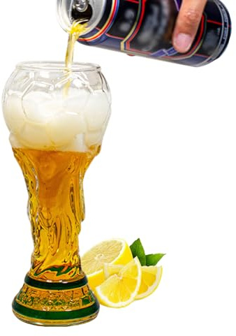 nplaseta Boccale da birra da 500 ml, per osservare il calcio, Coppa del Mondo per birra, cocktail, bevande, feste di calcio