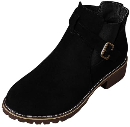 Stövlar damer fashionabla damstövlar med tjock klack, elastisk kil och mocka stövlar sommarstövlar