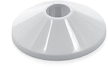 10 Stück Heizungsrosetten Heizungsmanschetten weiß 22 mm