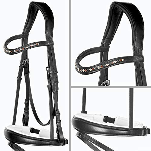 Heinick-Reitsport edle Soft Trense Performance Weiß ~ Bari ~ konisches RH Größe Vollblut