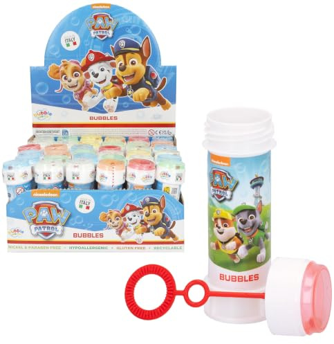 Dulcop Paw Patrol Set di 36 tubetti di Bolle di Sapone, 103693000, 60 ml