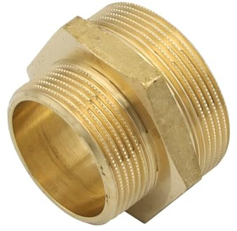 Stabilo-Sanitaer Messingfitting Reduziernippel 1 1/2 x 2 Zoll Reduzierung Messing Fitting Gewindefitting Rohrfitting
